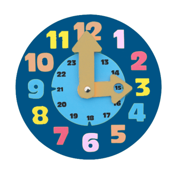 reloj azul